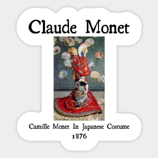 Camille Monet in Japanese Costume Sticker